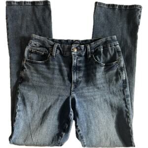 Express Women’s Skyscraper Mid Rise Hyper Stretch Slit Hem Jeans | Size Medium